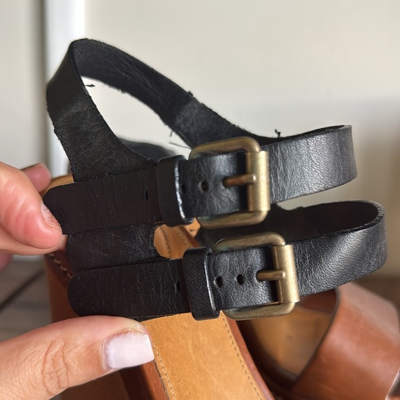 Chloe Wedge in Black and Brown - Picture 3 of 6